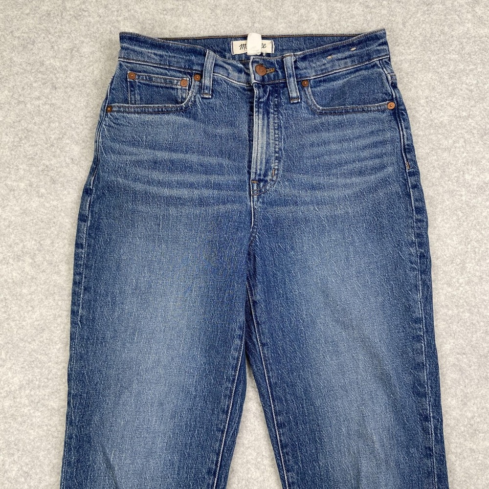 Madewell Jeans Womens 27 (29x27) Blue Perfect Vintage High Rise Straight Denim